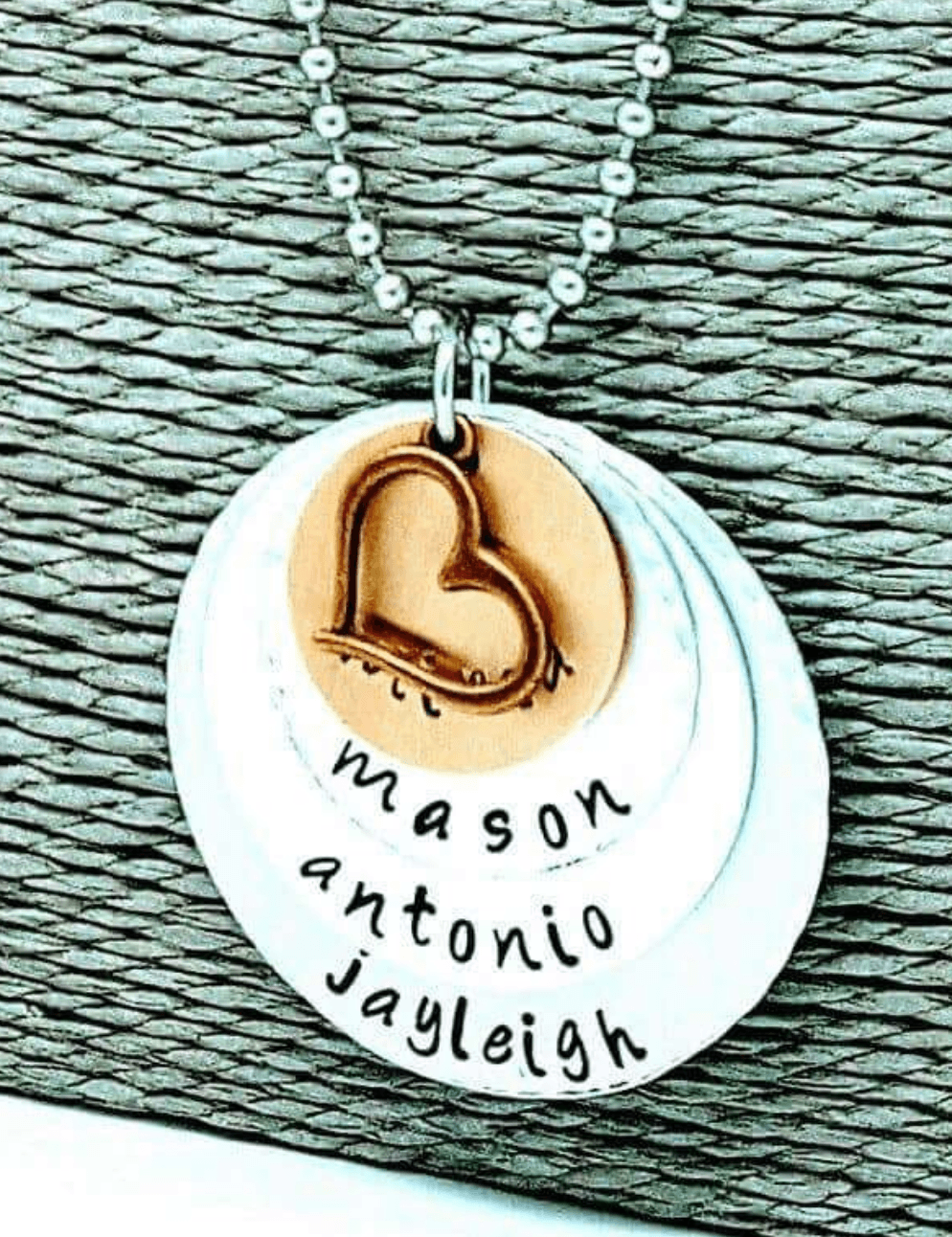 Stacked Mother's Necklace, Mother Necklace, Mom Necklace, Children's Names, Grandmother Necklace