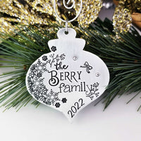 Custom Family Christmas Ornament, Handmade Ornament, Personalized Christmas Ornament, Funny Ornament Gift