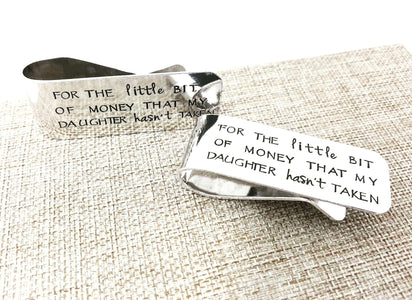 Father's Money Clip, Daddys Girl, Custom Money Clip, Funny Dad Gift, Fathers Day Gift, Gift for Dad, Money Clips, HandmadeLoveStories, HandmadeLoveStories , [Handmade_Love_Stories], [Hand_Stamped_Jewelry], [Etsy_Stamped_Jewelry], [Etsy_Jewelry]