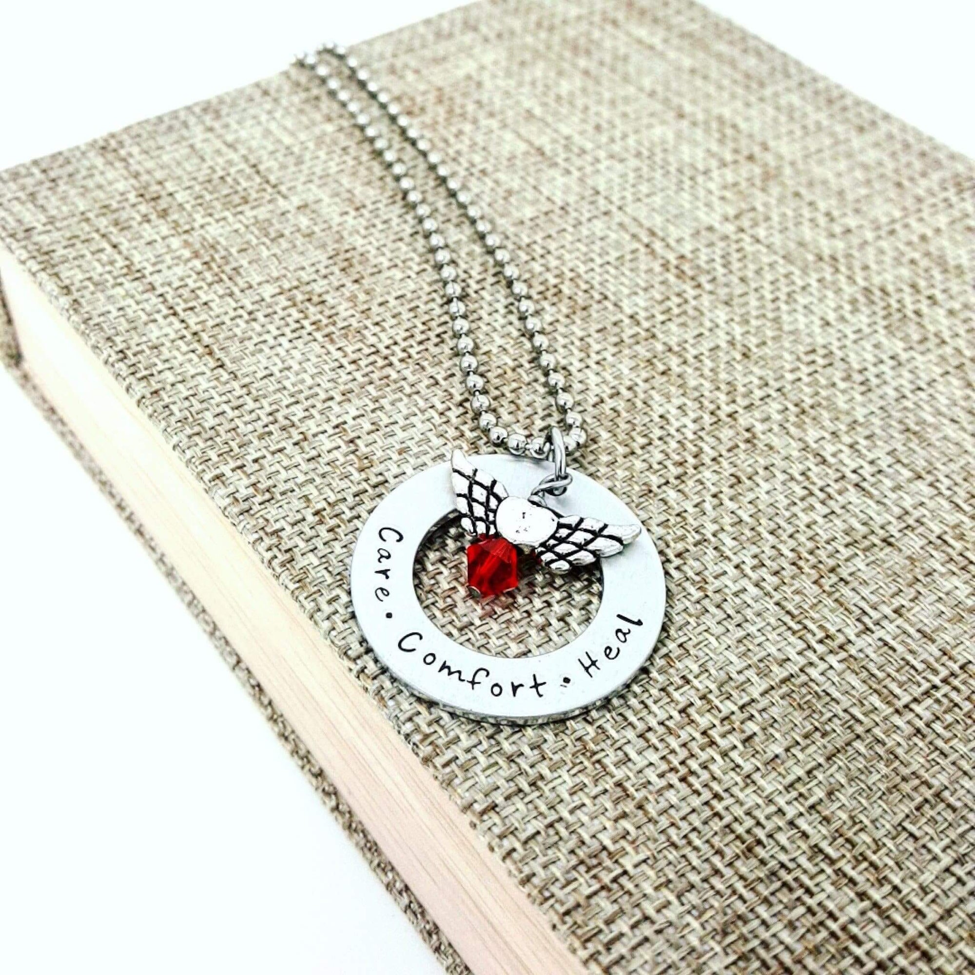 Care Comfort Heal - Nurse Necklace, Doctor, RN, Medical Field, Live Love Heal Neckace, Necklaces, HandmadeLoveStories, HandmadeLoveStories , [Handmade_Love_Stories], [Hand_Stamped_Jewelry], [Etsy_Stamped_Jewelry], [Etsy_Jewelry]