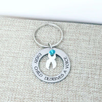 Every Child Deserves A Voice Key Chain, Apraxia Awareness, Apraxia of Speech, Keychains, HandmadeLoveStories, HandmadeLoveStories , [Handmade_Love_Stories], [Hand_Stamped_Jewelry], [Etsy_Stamped_Jewelry], [Etsy_Jewelry]