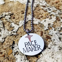 Pace Maker Alert Necklace, Medical Alert, Emergency Medical Necklace, Heart Condition Warning