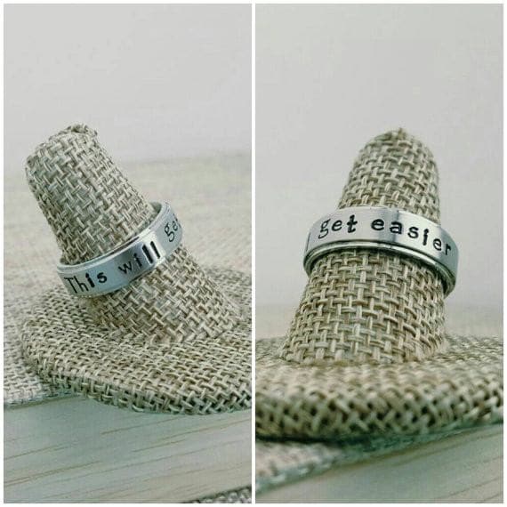 Motivational Stainless Steel Name Ring, Stainless Steel Ring, Comfort Fit Band, Mother's Day Gift, Rings, HandmadeLoveStories, HandmadeLoveStories , [Handmade_Love_Stories], [Hand_Stamped_Jewelry], [Etsy_Stamped_Jewelry], [Etsy_Jewelry]