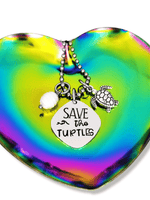 Save the Turtles Necklace, Personalized Turtle Necklace, Turtle Jewelry, Turtle Conservation Awareness, Animal Rights Jewelry, Love Turtles