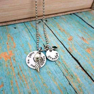 Until We Meet Again Memorial Necklace, Memory Necklace, Carry You With Me, Remembrance Jewelry, Hold You In My Heart, Hold You In Heaven, Necklaces, HandmadeLoveStories, HandmadeLoveStories , [Handmade_Love_Stories], [Hand_Stamped_Jewelry], [Etsy_Stamped_Jewelry], [Etsy_Jewelry]