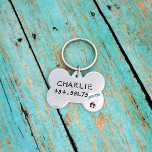 Pet Tag, Dog Collar Tag, Cat Collar Tag, Personalized Pet Tag, ID Tag for Pets, Collar Tags, , HandmadeLoveStories, HandmadeLoveStories , [Handmade_Love_Stories], [Hand_Stamped_Jewelry], [Etsy_Stamped_Jewelry], [Etsy_Jewelry]