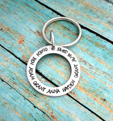 Father's Keychain, Personalized gift, Fathers Day, Gift for Dad, Gift for Husband, Keychains, HandmadeLoveStories, HandmadeLoveStories , [Handmade_Love_Stories], [Hand_Stamped_Jewelry], [Etsy_Stamped_Jewelry], [Etsy_Jewelry]