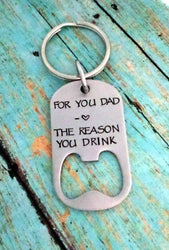 For You Dad, Father's Bottle Opener Keychain, #1 Dad, Fathers Day Gift, Gift for Dad, Gift for Him, Bottle Openers, HandmadeLoveStories, HandmadeLoveStories , [Handmade_Love_Stories], [Hand_Stamped_Jewelry], [Etsy_Stamped_Jewelry], [Etsy_Jewelry]