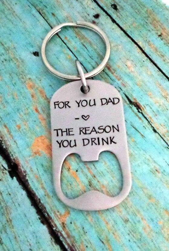 For You Dad, Father's Bottle Opener Keychain, #1 Dad, Fathers Day Gift, Gift for Dad, Gift for Him, Bottle Openers, HandmadeLoveStories, HandmadeLoveStories , [Handmade_Love_Stories], [Hand_Stamped_Jewelry], [Etsy_Stamped_Jewelry], [Etsy_Jewelry]