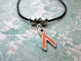 Orange Ribbon Bracelet, Leukemia Awareness, MS Awareness, Self Injury, Kidney Cancer, ADHD, Bracelets, HandmadeLoveStories, HandmadeLoveStories , [Handmade_Love_Stories], [Hand_Stamped_Jewelry], [Etsy_Stamped_Jewelry], [Etsy_Jewelry]