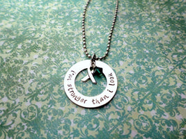 Green Ribbon Necklace, Cerebral Palsy, Mental Health, Hodgkin Lymphoma, Glaucoma, Kidney Cancer, Necklaces, HandmadeLoveStories, HandmadeLoveStories , [Handmade_Love_Stories], [Hand_Stamped_Jewelry], [Etsy_Stamped_Jewelry], [Etsy_Jewelry]