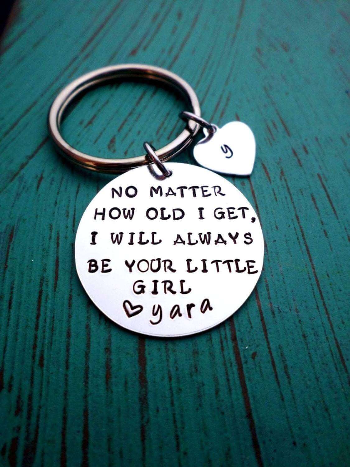 No Matter how old I get, Father's Keychain, Daughter Gift, Mom and Dad, Christmas Gift, Gift for Dad, Gift for Grandpa, Custom Gift, Dad Gift, Keychains, HandmadeLoveStories, HandmadeLoveStories , [Handmade_Love_Stories], [Hand_Stamped_Jewelry], [Etsy_Stamped_Jewelry], [Etsy_Jewelry]