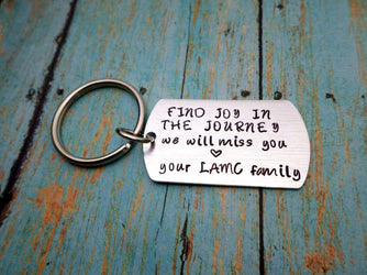 Coworker Gift, Retirement Gift, Relocation Gift, Work Family, Office Coworker, Employee Gift, Sti, Keychains, HandmadeLoveStories, HandmadeLoveStories , [Handmade_Love_Stories], [Hand_Stamped_Jewelry], [Etsy_Stamped_Jewelry], [Etsy_Jewelry]