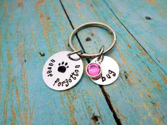 Never Forgotton, Pet Memorial, Angel With Paws, Family Dog, Family Cat, Family Pet, Lost Pet, Res, Keychains, HandmadeLoveStories, HandmadeLoveStories , [Handmade_Love_Stories], [Hand_Stamped_Jewelry], [Etsy_Stamped_Jewelry], [Etsy_Jewelry]