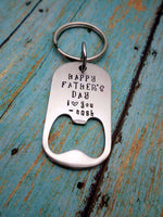 Happy Father's Day, Father's Bottle Opener Keychain, #1 Dad, Fathers Day Gift, Gift for Dad, Gift, Bottle Openers, HandmadeLoveStories, HandmadeLoveStories , [Handmade_Love_Stories], [Hand_Stamped_Jewelry], [Etsy_Stamped_Jewelry], [Etsy_Jewelry]