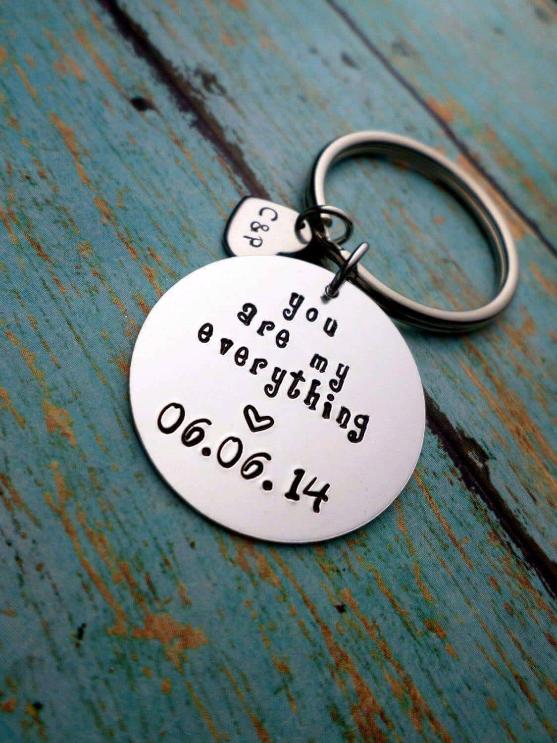 You Are My Everything, All I'll Need, I Got You, You Got Me, Husband, Boyfriend Gift, Keychain Gift, Keychains, HandmadeLoveStories, HandmadeLoveStories , [Handmade_Love_Stories], [Hand_Stamped_Jewelry], [Etsy_Stamped_Jewelry], [Etsy_Jewelry]