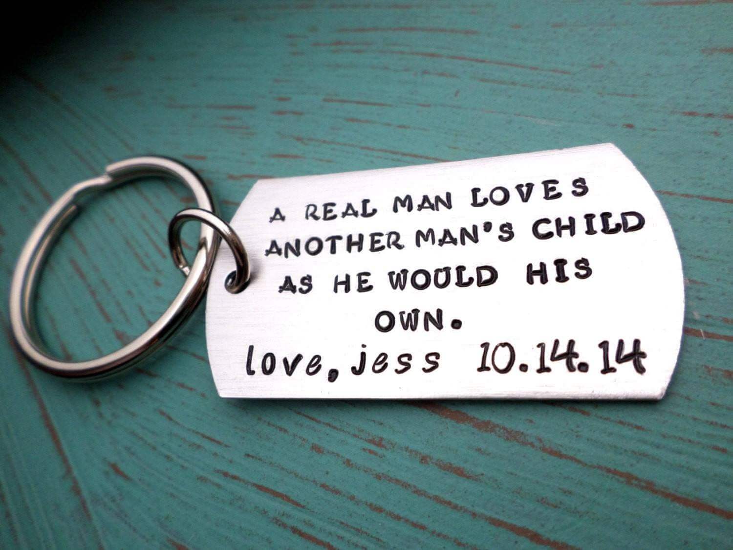Step Dad Keychain, Stepfather Gift, Step Dad Gift, Thank You Keychain, Father's Day, Father Gift, Keychains, HandmadeLoveStories, HandmadeLoveStories , [Handmade_Love_Stories], [Hand_Stamped_Jewelry], [Etsy_Stamped_Jewelry], [Etsy_Jewelry]