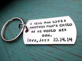 Step Dad Keychain, Stepfather Gift, Step Dad Gift, Thank You Keychain, Father's Day, Father Gift, Keychains, HandmadeLoveStories, HandmadeLoveStories , [Handmade_Love_Stories], [Hand_Stamped_Jewelry], [Etsy_Stamped_Jewelry], [Etsy_Jewelry]