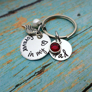 Forever in My Heart, Memorial Keychain,Until We Meet Again, Lost Loved Ones, Mom Memorial, Keychains, HandmadeLoveStories, HandmadeLoveStories , [Handmade_Love_Stories], [Hand_Stamped_Jewelry], [Etsy_Stamped_Jewelry], [Etsy_Jewelry]